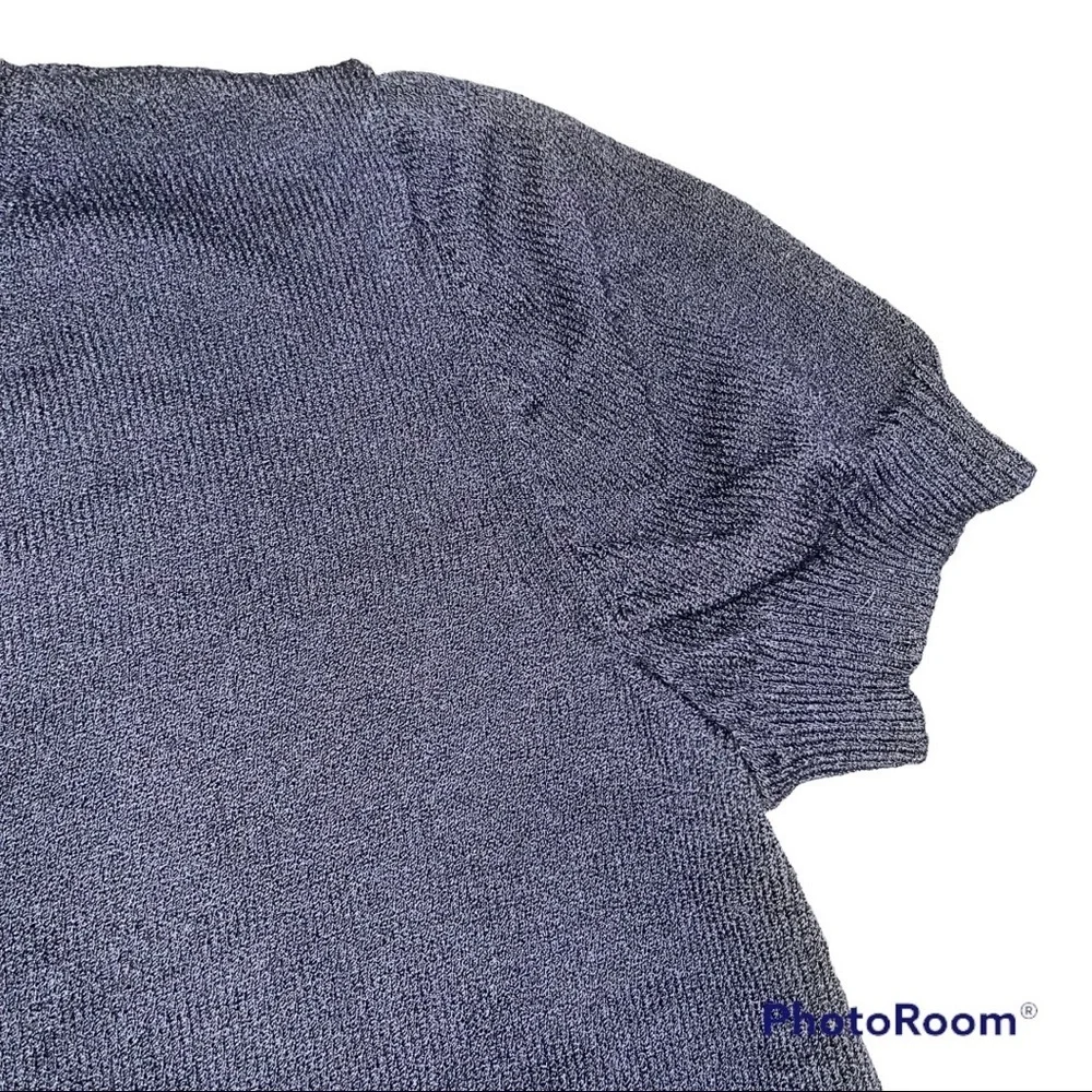 St. John Sport Black V Neck Sweater Top